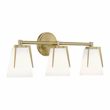 NORWELL Allure Bath Light - Antique Brass 2503-AN-MO